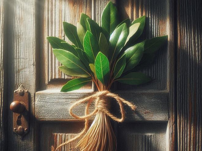 Защо да сложим венче от дафинови листа върху вратата на дома?