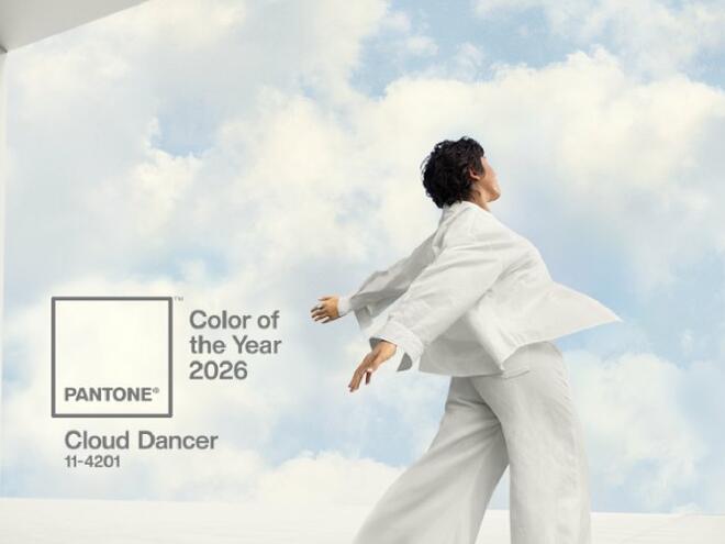 Цветът на годината за 2026 г. е „Cloud Dancer“
