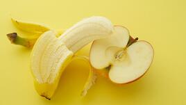 Ябълка, банан и тайна в шейк